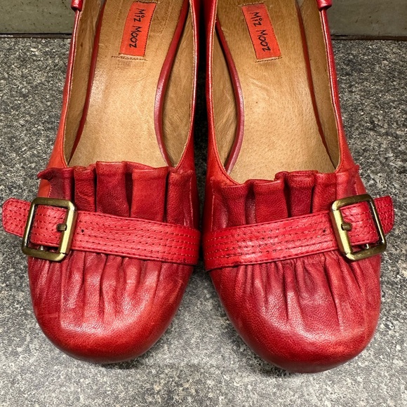 Miz Mooz Red Leather Shoes - Picture 2 of 13